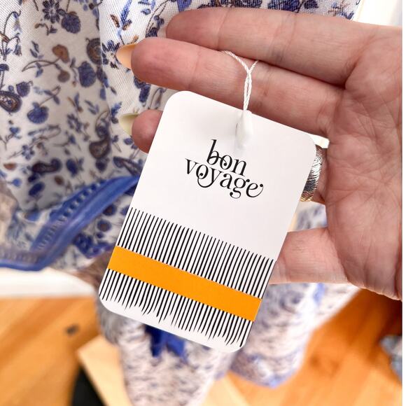 NEW Women's Boho Tassel Blue Paisley Kimono Cardigan OS Lightweight Beachy - Picture 5 of 7